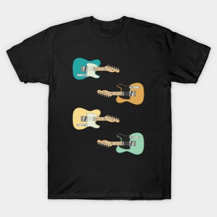 Three Frets T-Style Maple Electric Guitar Pack T-Shirt